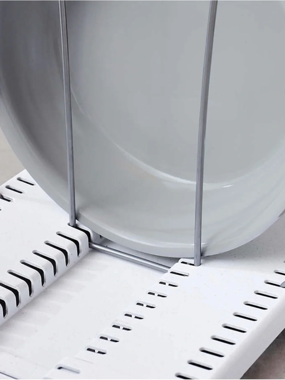 StoreMore Expandable Cookware Rack - White